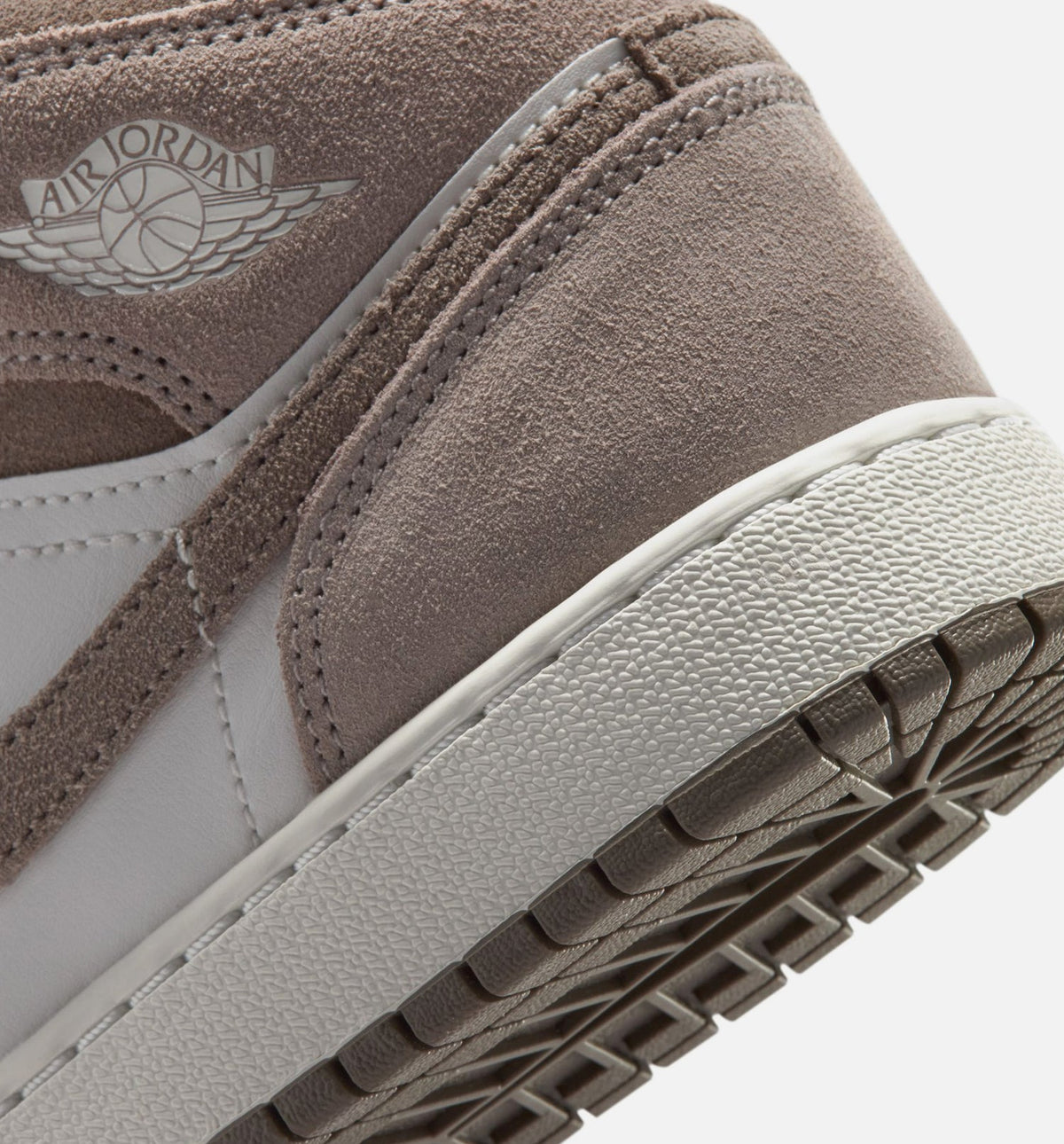 Air Jordan 1 Mid Enigma Stone Kids' Shoes - Stone/Olive Grey/Summit White