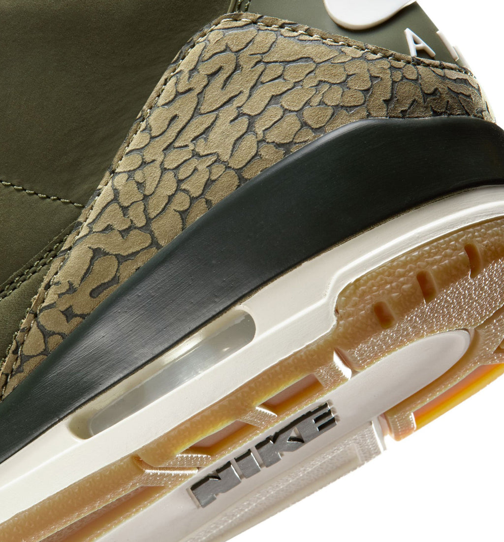 Air Jordan 3 Retro Medium Olive Men's Lifestyle Shoes - Medium Olive/Sequoia/Neutral Olive/Sail/Total Crimson
