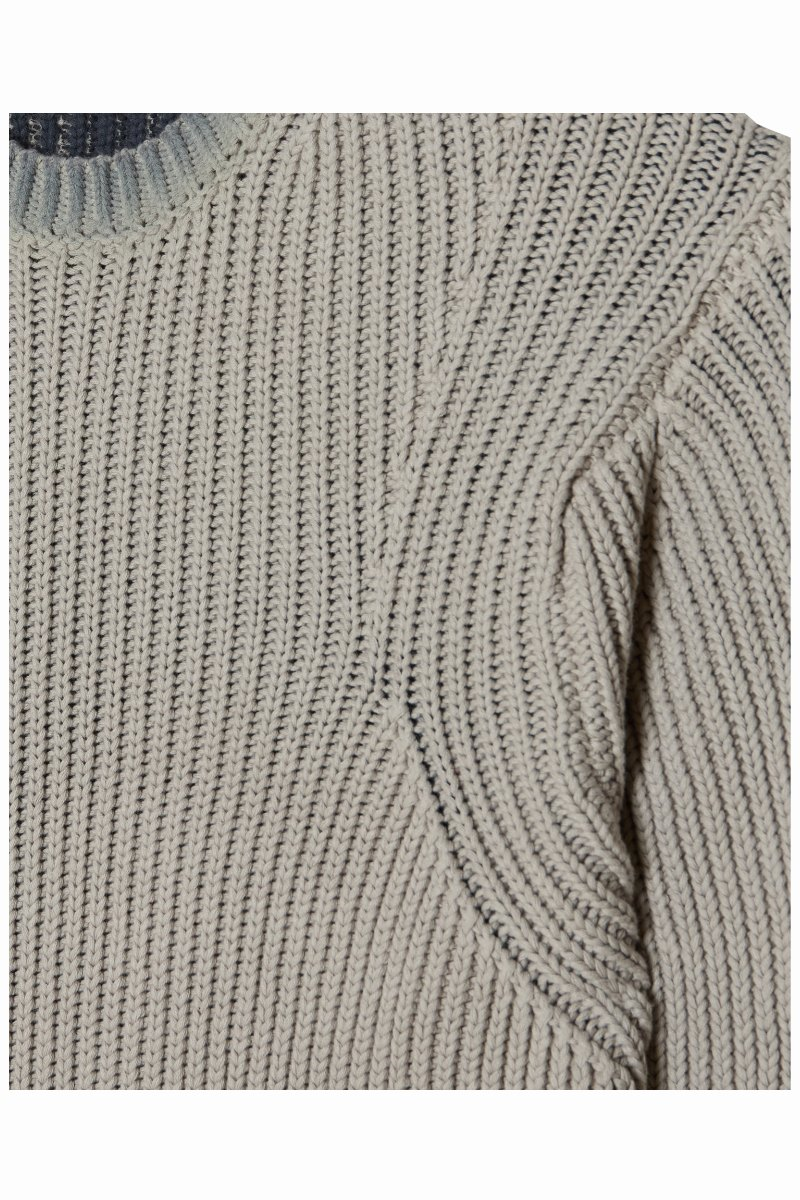OBEY IAN FADED WASH SWEATER Grey Faded Wash