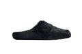 MARNI Long-Hair Calfskin Fussbett Sabot Black