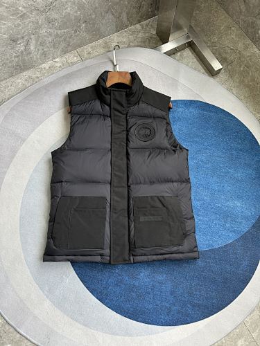 Canada Goose Puffer Vest in Black with Stand Collar