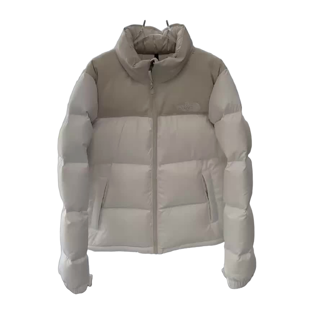 The North Face Stand-Collar Cropped Puffer Jacket | Cream