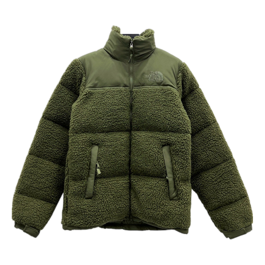 The North Face Fleece-Panel Stand-Collar Puffer Jacket | Olive | Women's Winter Jacket