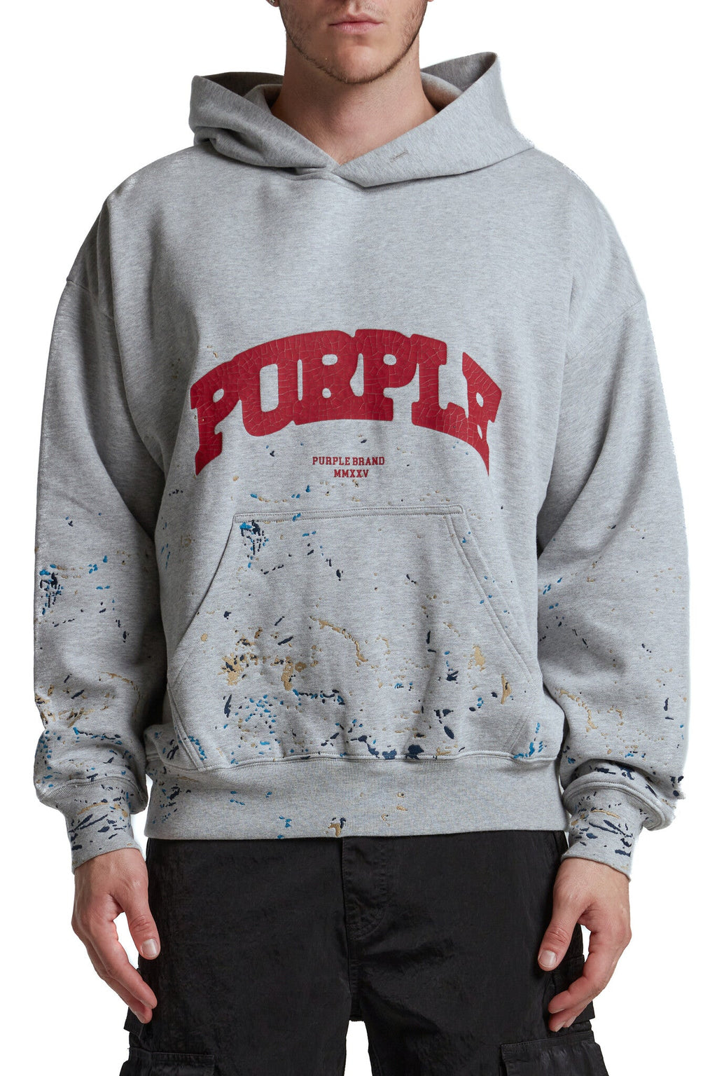 Purple Brand Midweight Fleece Pullover Hoodie