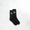 Aiche A Logo Socks: Black