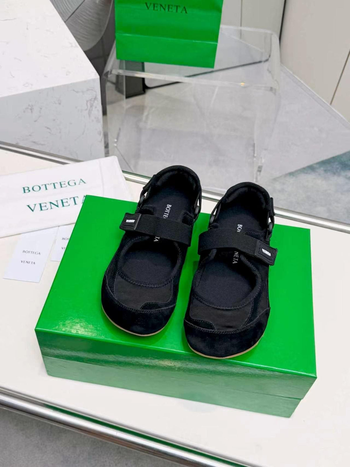 Bottega Veneta Buckled Strap Low-Top Sneakers