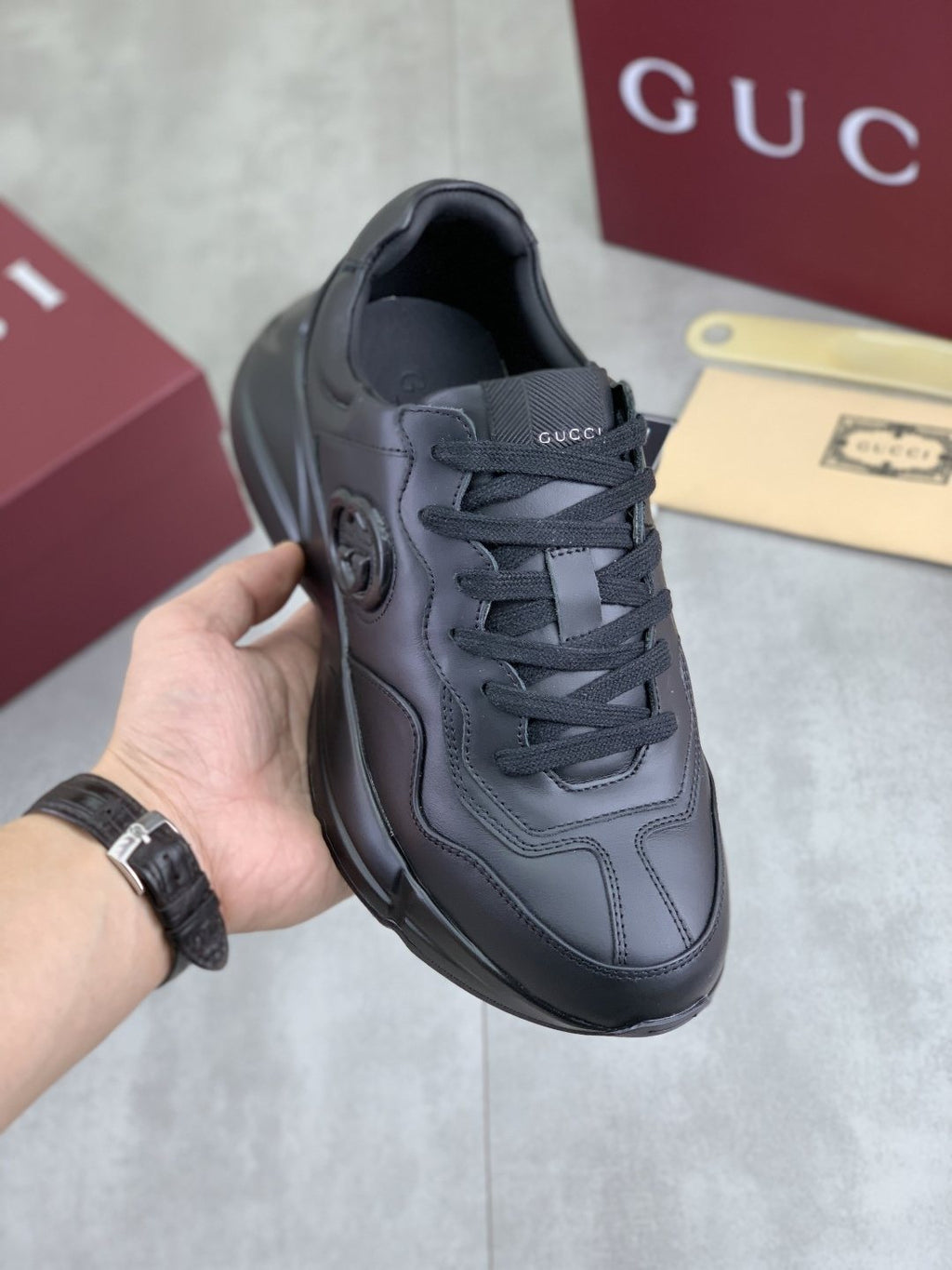 Gucci Paneled Chunky Sneakers