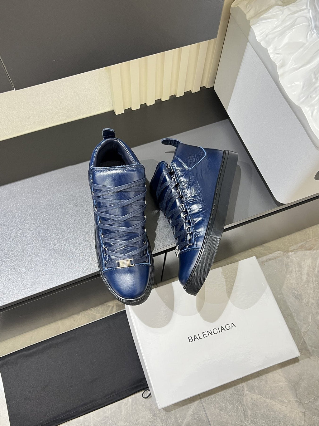 Balenciaga Lace-Up High-Top Sneakers