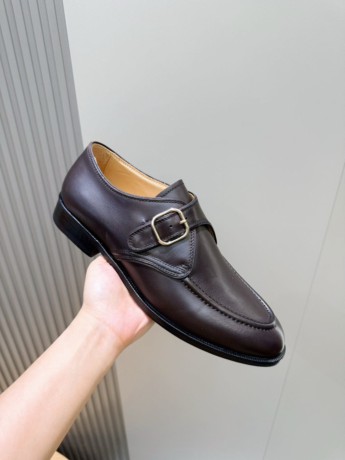 Loro Piana Suede Buckle Loafers