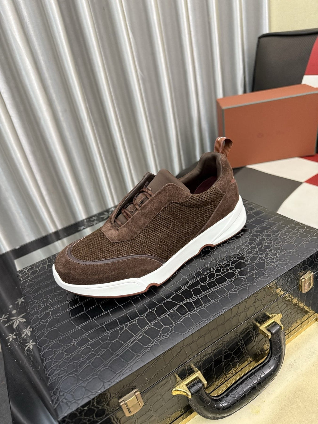 Loro Piana WeekendWalk Men's Lace-Up Sneakers