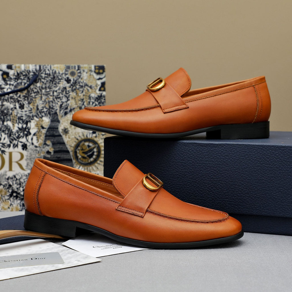 Dior Men's Double-Ring Buckle Loafers