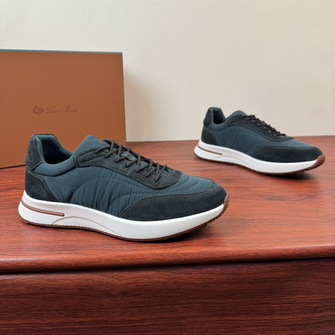Loro Piana Men's Low-Top Sneakers - Padded Collar