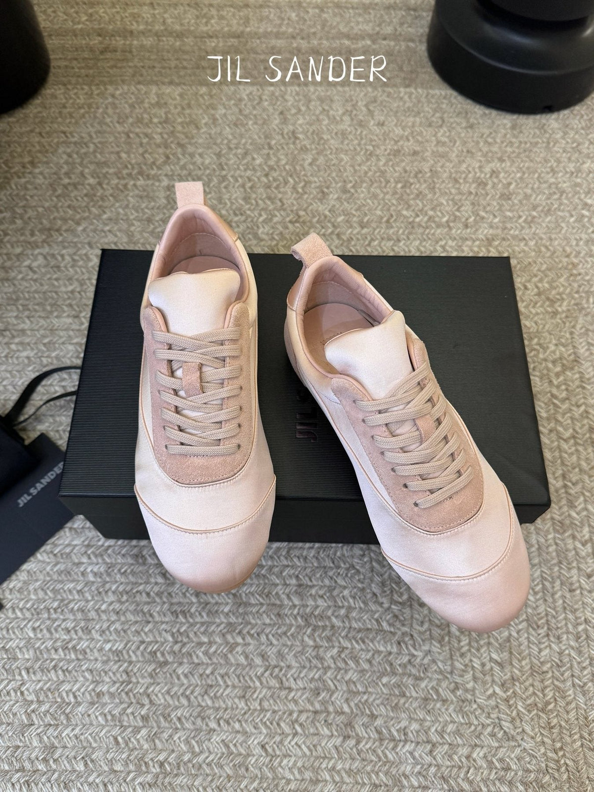 Jil Sander Satin Low-Top Sneakers