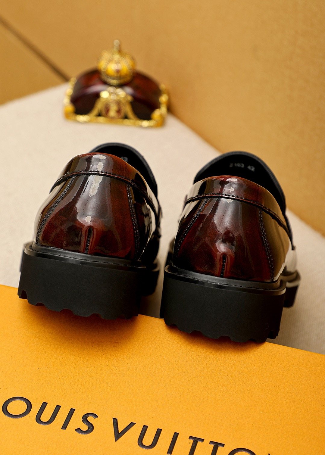 Louis Vuitton Glossy Lug Sole Loafers