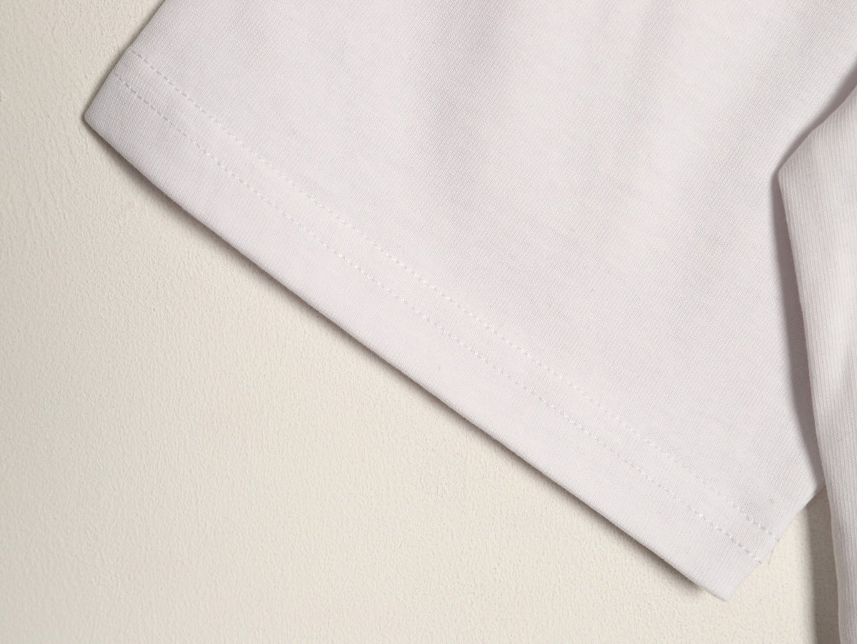 Louis Vuitton Dashed Cloud Logo Graphic T-Shirt - White